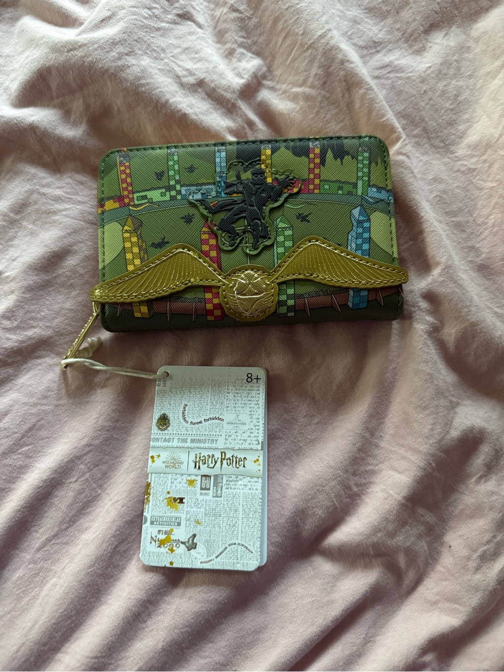 Loungefly Harry Potter Golden Snitch Quidditch Wallet